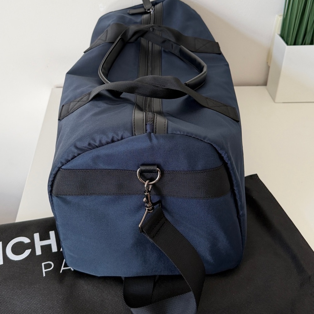 New Michael Kors Duffle Bag Gym Travel Blue 18*9 - Picture 5 of 12